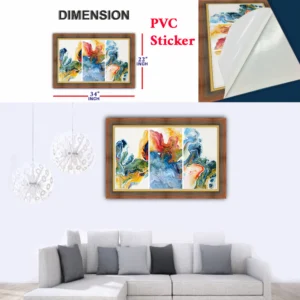 Poster Sticker Interior abstract triptych Art P 61 1