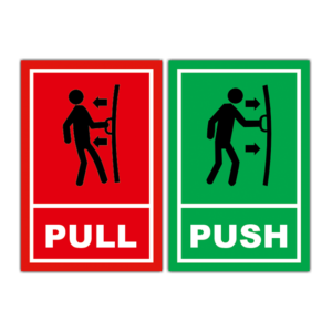 Push And Pull Stickers (1)