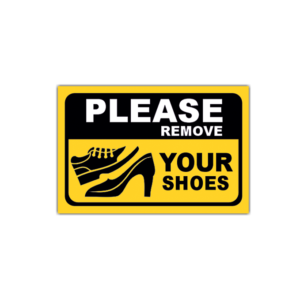 remove your shoes Sticker (1)