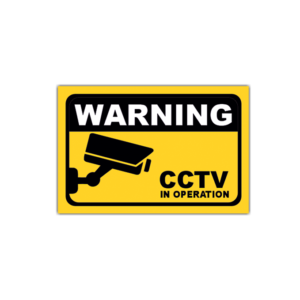 warning cctv Sticker (1)